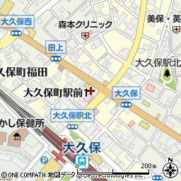 兵庫県明石市大久保町駅前周辺の地図