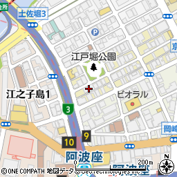 プレサンス京町堀ノース周辺の地図