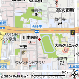 奈良県奈良市今辻子町20周辺の地図