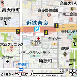 奈良県奈良市西御門町周辺の地図