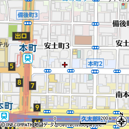 東京建物株式会社関西支店本町ビル管理事務所周辺の地図