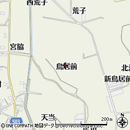 愛知県豊橋市杉山町鳥居前周辺の地図