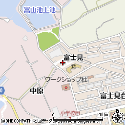 豊橋市上下水道局富士見台処理場周辺の地図