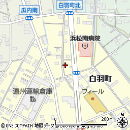 静岡県浜松市中央区白羽町85周辺の地図