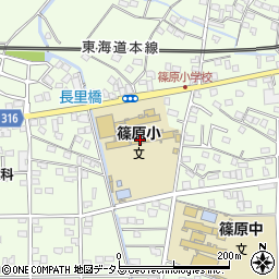 浜松市立篠原小学校周辺の地図