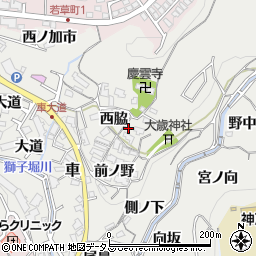 兵庫県神戸市須磨区車松ケ原544周辺の地図