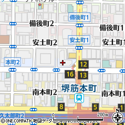 ＮＰＤ堺筋本町センタービル駐車場周辺の地図