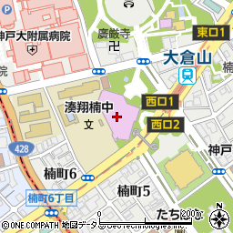 神戸文化ホール　中ホール周辺の地図