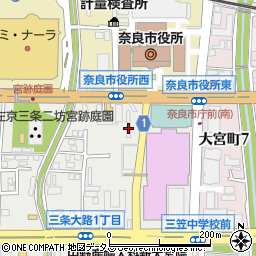 ニコニコレンタカー奈良大宮店周辺の地図