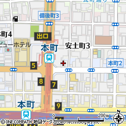 日本絵手紙協会　大阪事務所周辺の地図