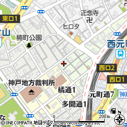 兵庫県神戸市中央区北長狭通8丁目10周辺の地図