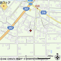 静岡県浜松市中央区篠原町22072周辺の地図