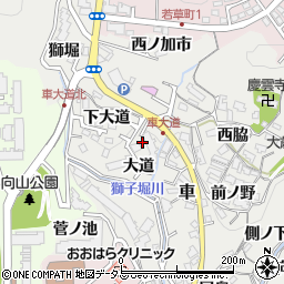 兵庫県神戸市須磨区車大道周辺の地図