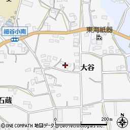 愛知県豊橋市細谷町（大谷）周辺の地図