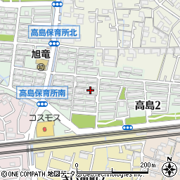 市営高島新屋敷団地周辺の地図