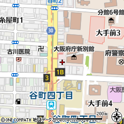 大阪府交通安全協会（一般財団法人）　事務局・交通安全活動推進センター周辺の地図