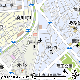 兵庫県神戸市兵庫区荒田町4丁目25-9周辺の地図