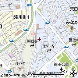 兵庫県神戸市兵庫区荒田町4丁目19周辺の地図