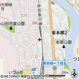 世紀東急工業株式会社　下田出張所周辺の地図