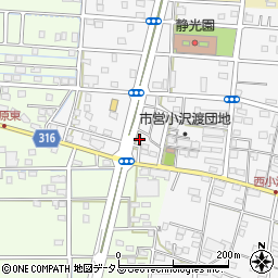 静岡県浜松市中央区小沢渡町1369周辺の地図