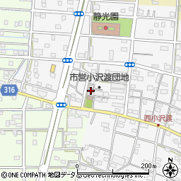静岡県浜松市中央区小沢渡町1363周辺の地図