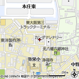 大阪府東大阪市本庄1丁目12周辺の地図