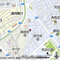 兵庫県神戸市兵庫区荒田町4丁目19-4周辺の地図