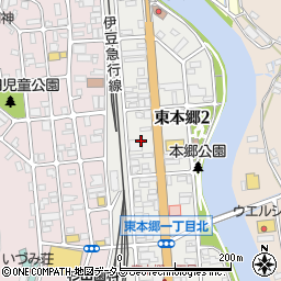静岡新聞社　下田支局周辺の地図