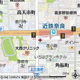 共同通信社奈良支局周辺の地図
