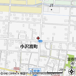 静岡県浜松市中央区小沢渡町293周辺の地図