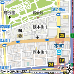ミドリ安全株式会社　大阪中央支店周辺の地図