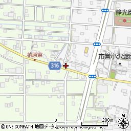 静岡県浜松市中央区小沢渡町1389周辺の地図