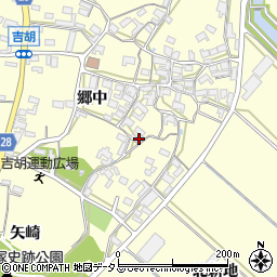 愛知県田原市吉胡町郷中232周辺の地図