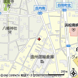 静岡県浜松市中央区白羽町163周辺の地図