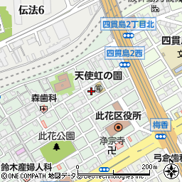関西電力四貫島変電所周辺の地図