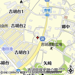 愛知県田原市吉胡町郷中286周辺の地図