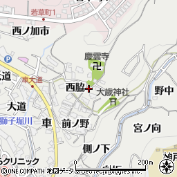 兵庫県神戸市須磨区車松ケ原541周辺の地図