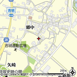 愛知県田原市吉胡町郷中235周辺の地図