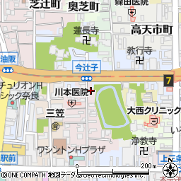 奈良県奈良市今辻子町22周辺の地図