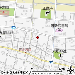 静岡県浜松市中央区小沢渡町1081周辺の地図