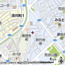 兵庫県神戸市兵庫区荒田町4丁目19-5周辺の地図