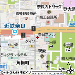 回転寿司ととぎん 近鉄奈良駅前店周辺の地図