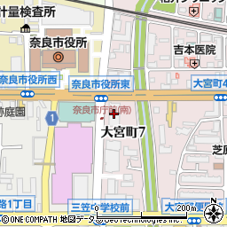 関電産業奈良センタービル周辺の地図