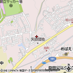 島根県益田市東町周辺の地図