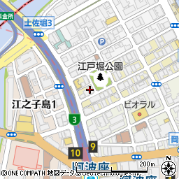 ＢＰＲレジデンス京町堀周辺の地図
