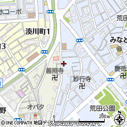 兵庫県神戸市兵庫区荒田町4丁目25-4周辺の地図