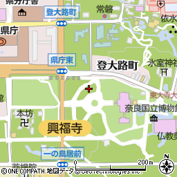 奈良県奈良市登大路三番町周辺の地図