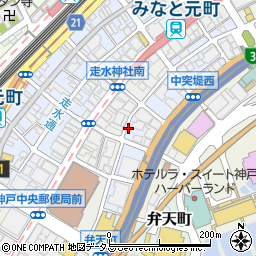 ＧＳパーク神戸海岸通駐車場周辺の地図