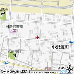 静岡県浜松市中央区小沢渡町1128周辺の地図