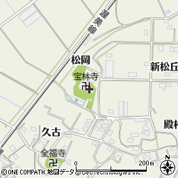 宝林寺周辺の地図
